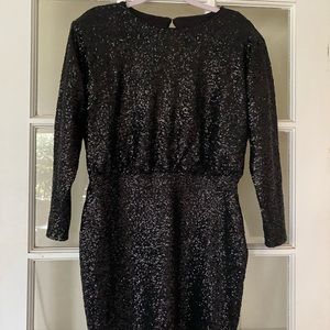 Black Sequin Dress from Express